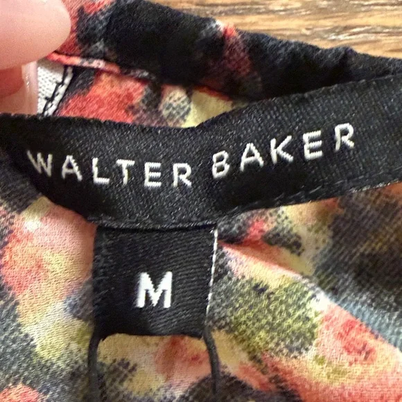 Walter Baker Multicolor Floral Off-Shoulder Blouse Size Medium